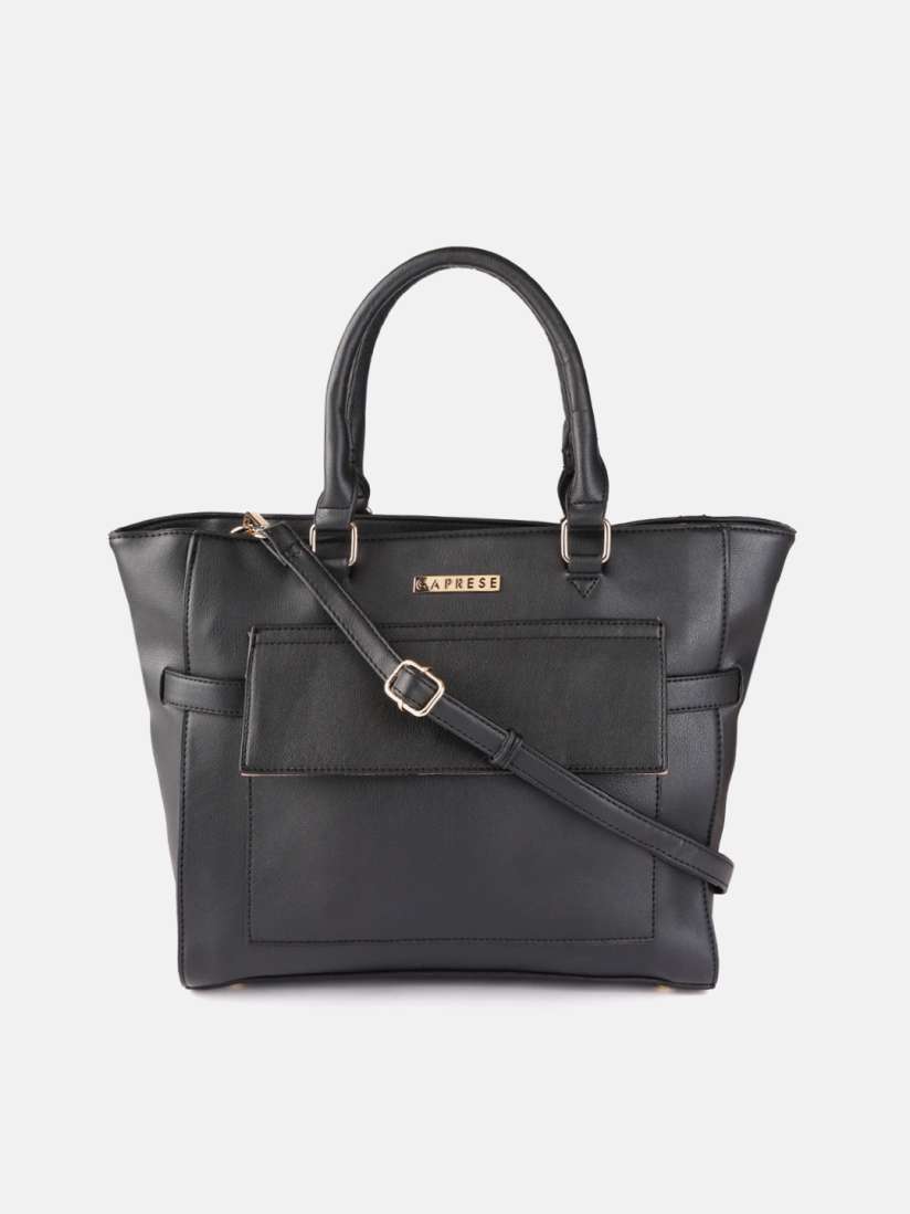 Caprese black solid handheld bag cheap