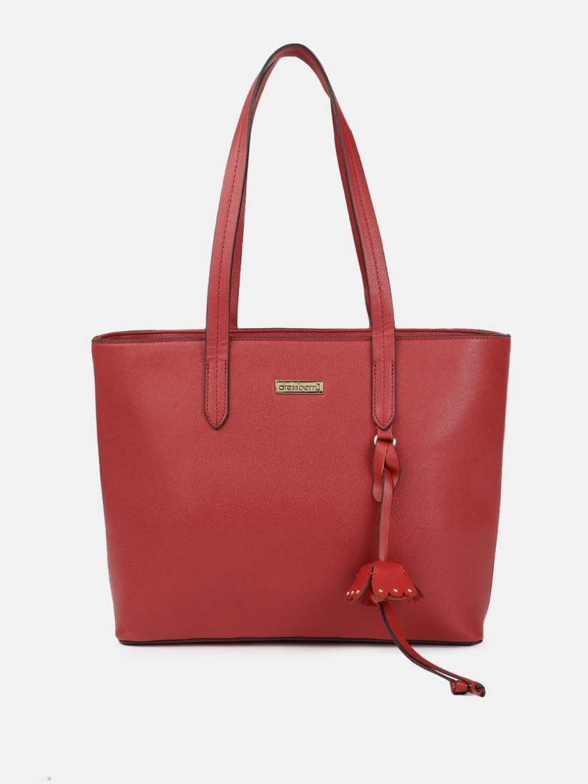 Buy DressBerry Red Solid Shoulder Bag Handbags for Women 11154298 Myntra