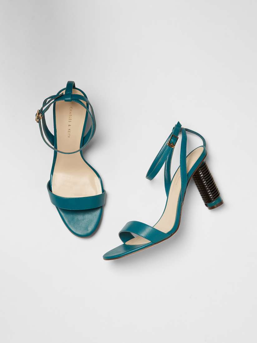 Teal block heels clearance