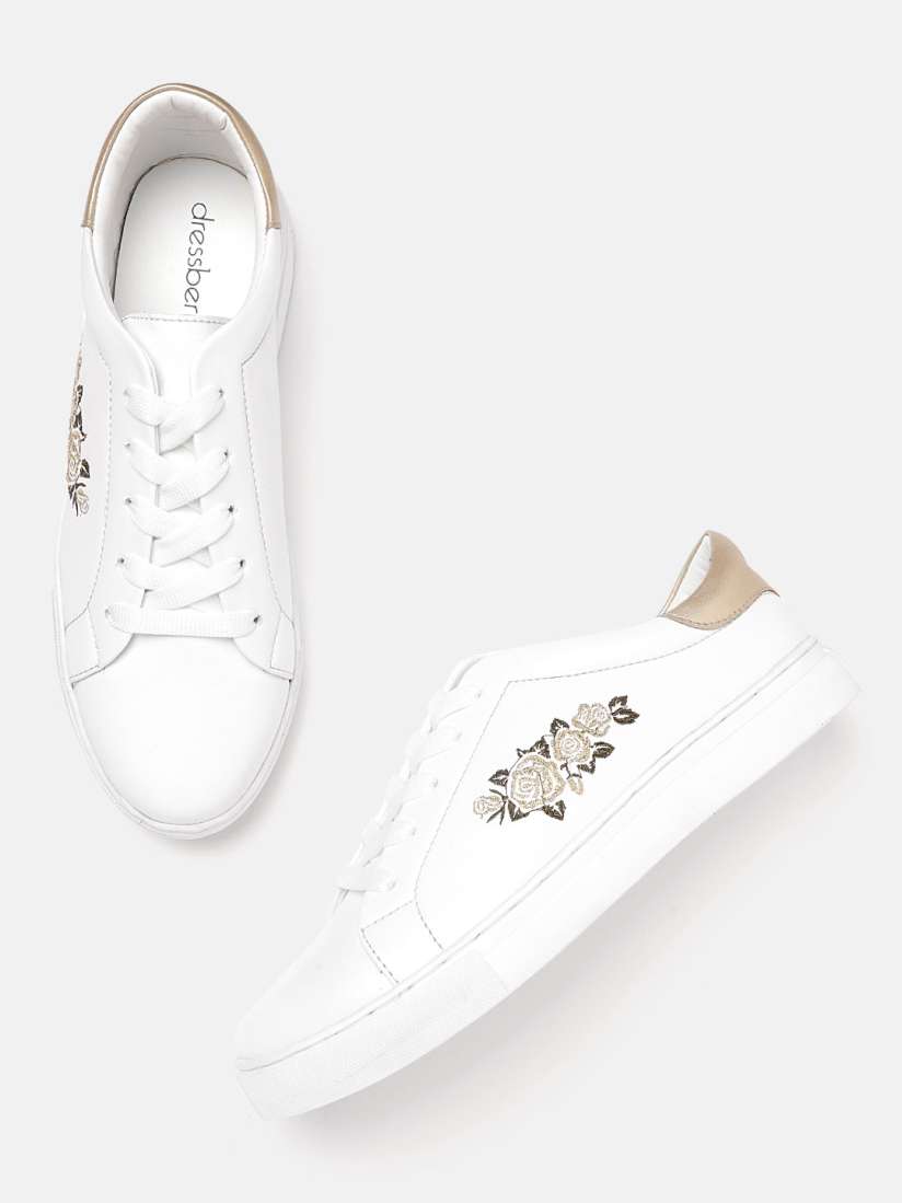 Dressberry women white sneakers new arrivals