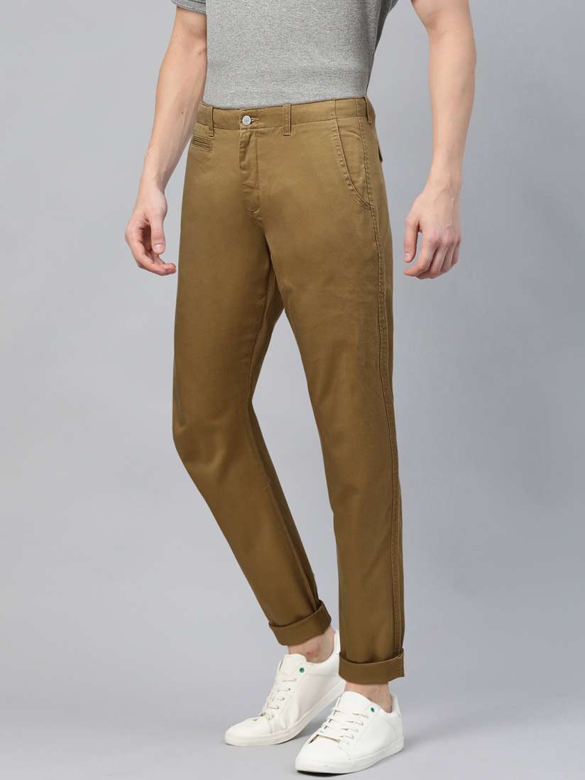 Buy Levis Men Khaki 502 Regular Tapered Fit Solid Chinos Trousers for Men 11165494 Myntra