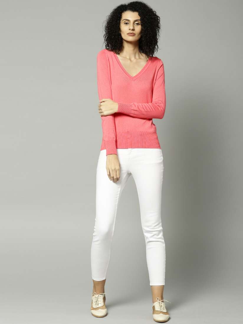 Pink jumper marks and spencer hot sale