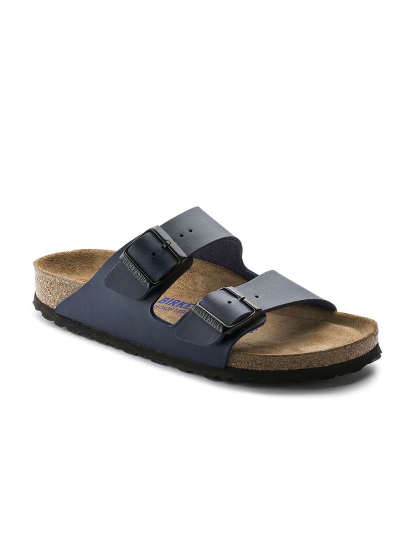 Buy Birkenstock Arizona Soft Footbed Blue Regular Width Birko Flor Two Strap Sandals Sandals for Unisex 11198560 Myntra