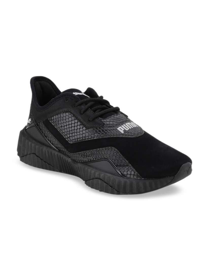 Buy Puma Women Black Textile Defy Stitched Croc Wn s Running Shoes Sports Shoes for Women 11203164 Myntra