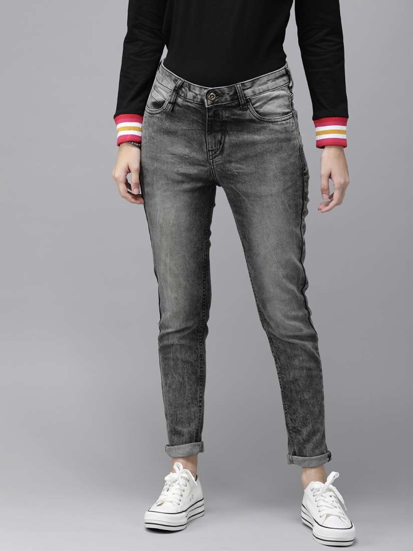 Buy Roadster Women Black Skinny Fit Mid Rise Clean Look Stretchable Jeans Jeans for Women 11226304 Myntra