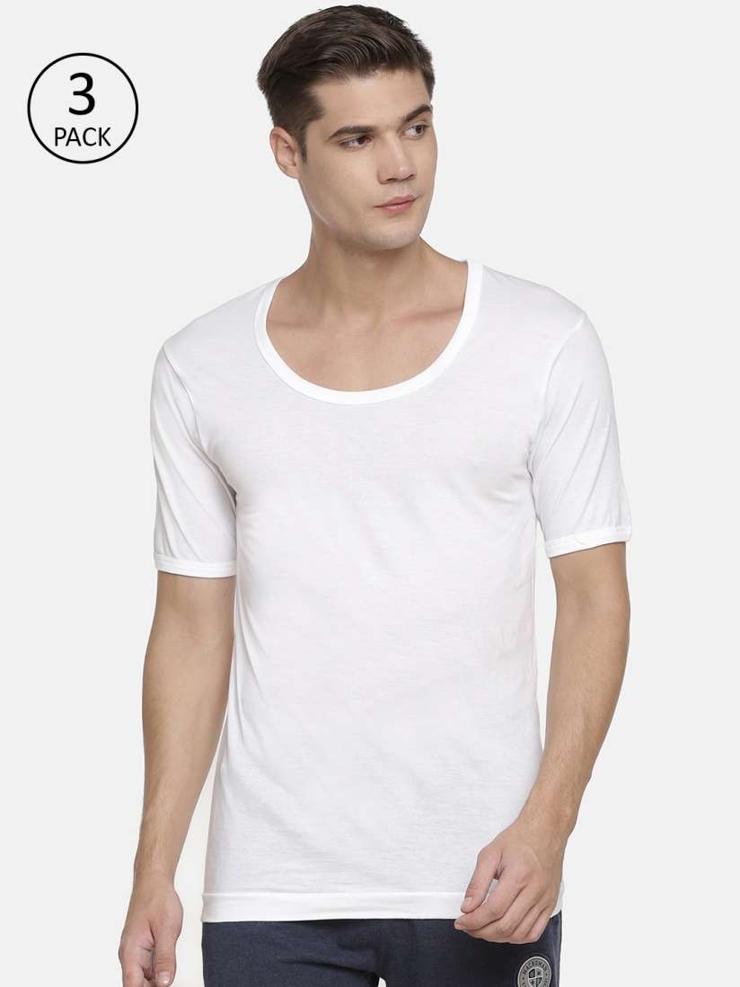Buy Macroman M Series Men Pack of 3 Solid Innerwear Vest M101RNS Innerwear Vests for Men 11231178 Myntra
