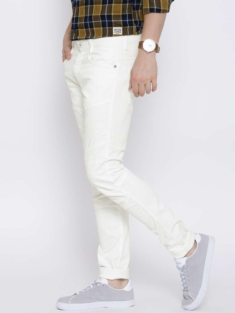 Buy Jack Jones White Glenn Slim Fit Jeans Jeans for Men 1123151 Myntra