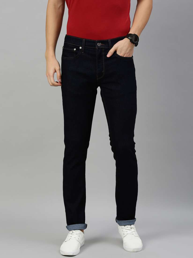Buy Denizen From Levis Men Blue 288 Skinny Fit Mid Rise Clean Look Stretchable Jeans Jeans for Men 11234012 Myntra