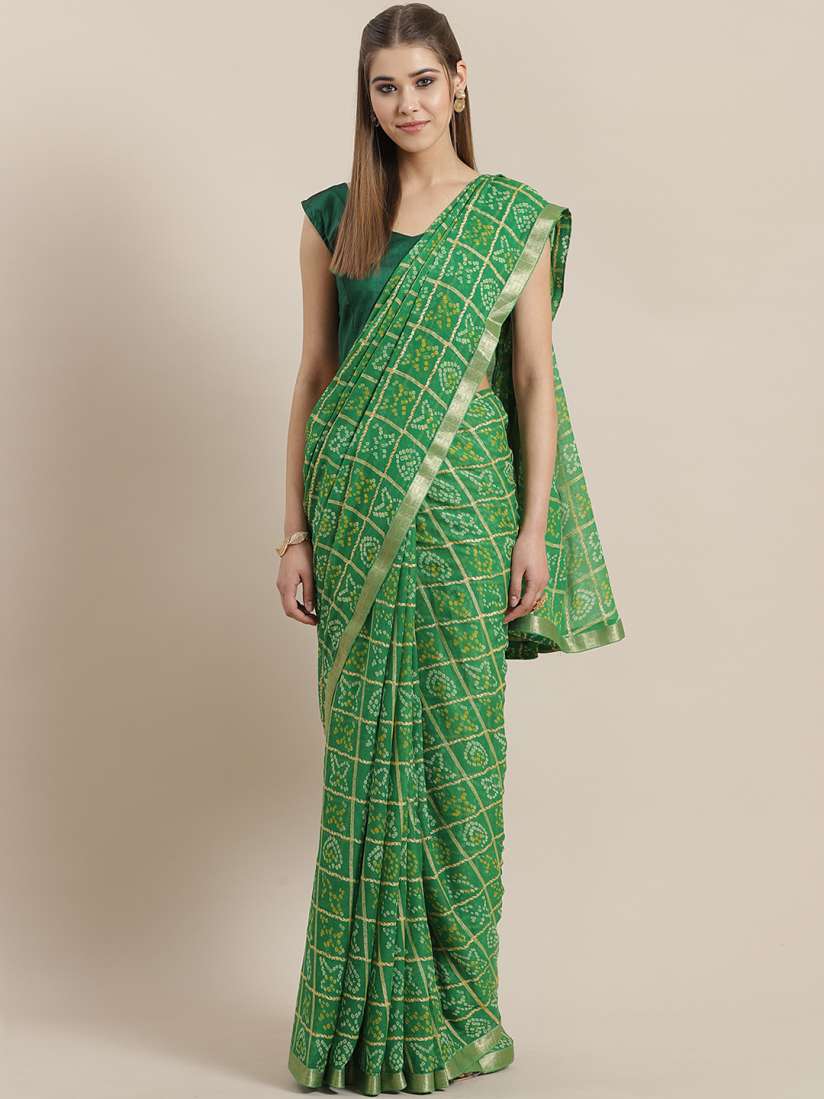 Myntra bandhani saree shop