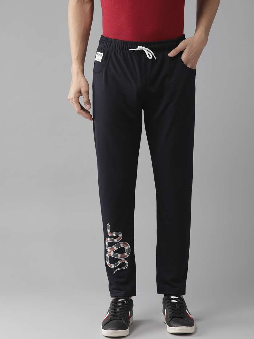 Buy Hubberholme Men Navy Blue Solid Track Pants Track Pants for Men 11235006 Myntra