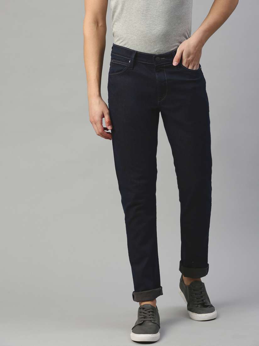 Buy Lee Men Blue Bruce Skinny Fit Mid Rise Clean Look Stretchable Jeans Jeans for Men 11238322 Myntra