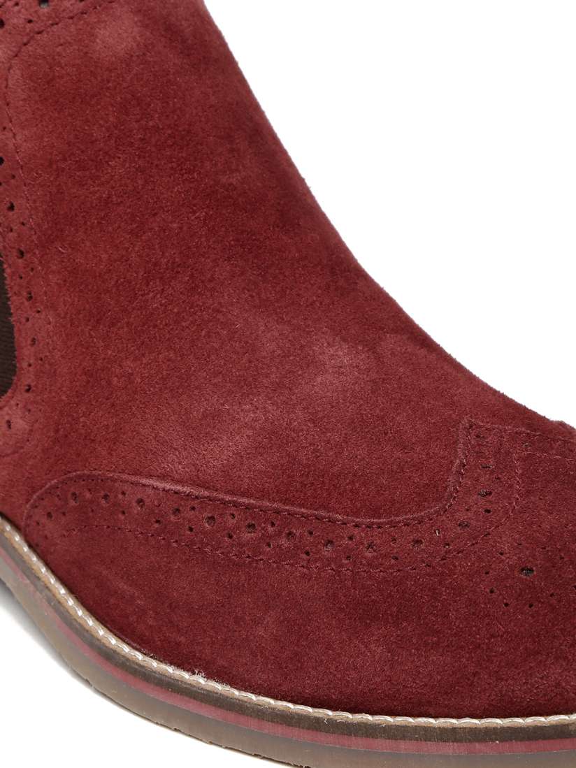 Red casual boots top