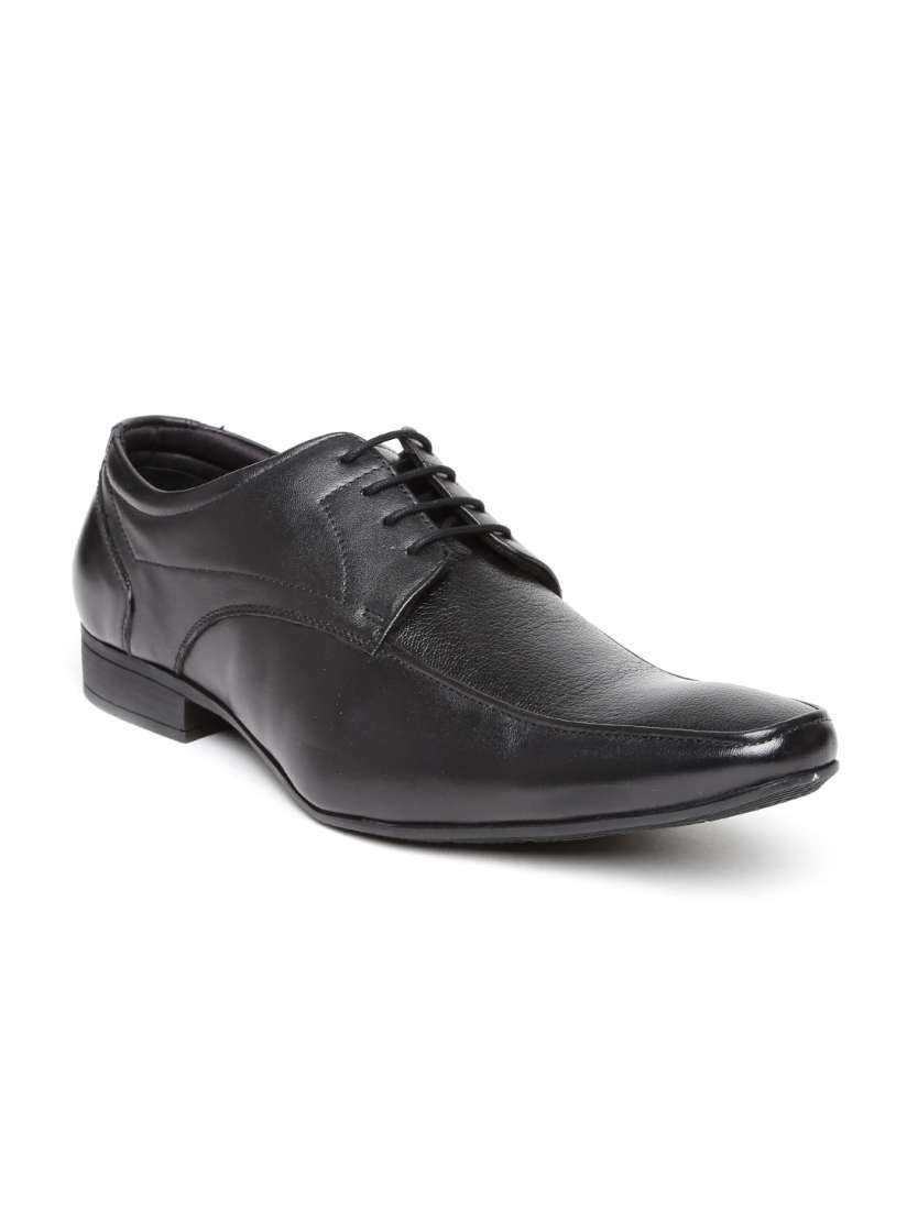 Buy Hush Puppies by Bata Men Black Leather Formal Shoes Formal Shoes for Men 1124332 Myntra