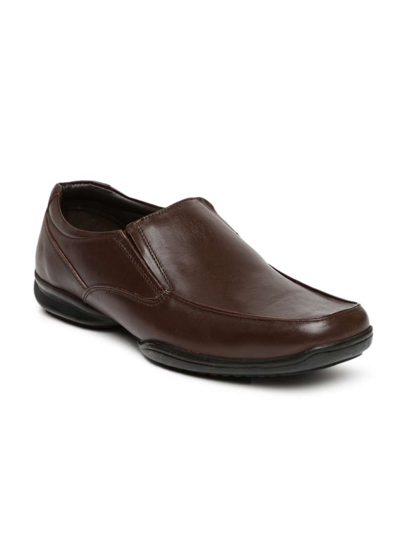 Buy Hush Puppies Men Brown Square Toed Formal Slip Ons Formal Shoes for Men 1124348 Myntra