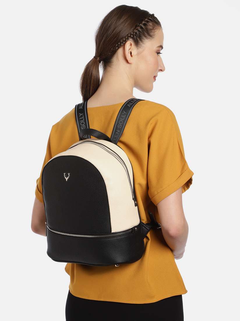 Allen solly black backpack clearance