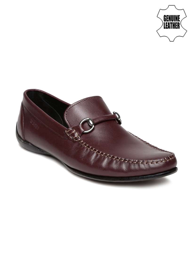 Buy Ruosh Casual Men Maroon Genuine Leather Driving Shoes Casual Shoes for Men 1124811 Myntra