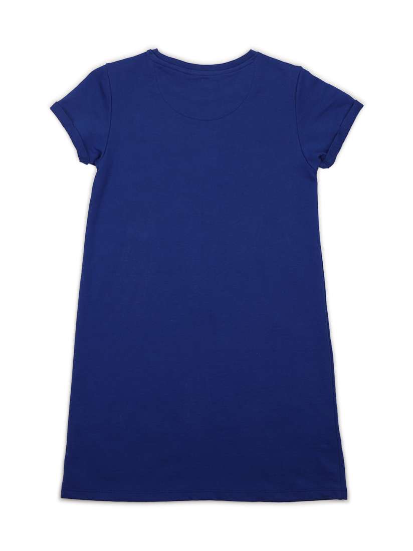 Buy Allen Solly Junior Girls Blue Printed T Shirt Dress Dresses for Girls 11249812 Myntra