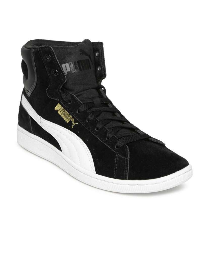 Buy PUMA Women Black Vikky High Top Casual Shoes Casual Shoes for Women 1125020 Myntra