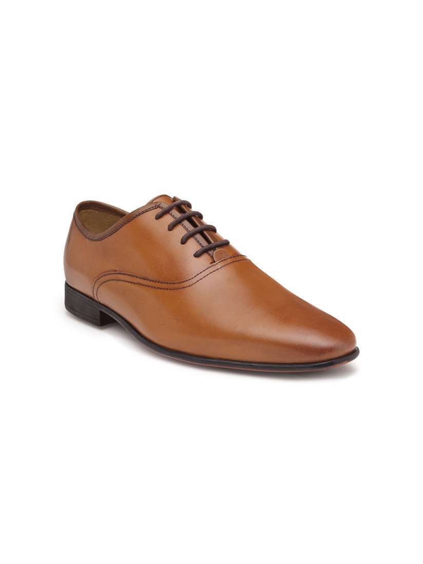 Buy NOBLE CURVE Men Tan Brown Solid Formal Leather Oxfords Formal Shoes for Men 11262512 Myntra
