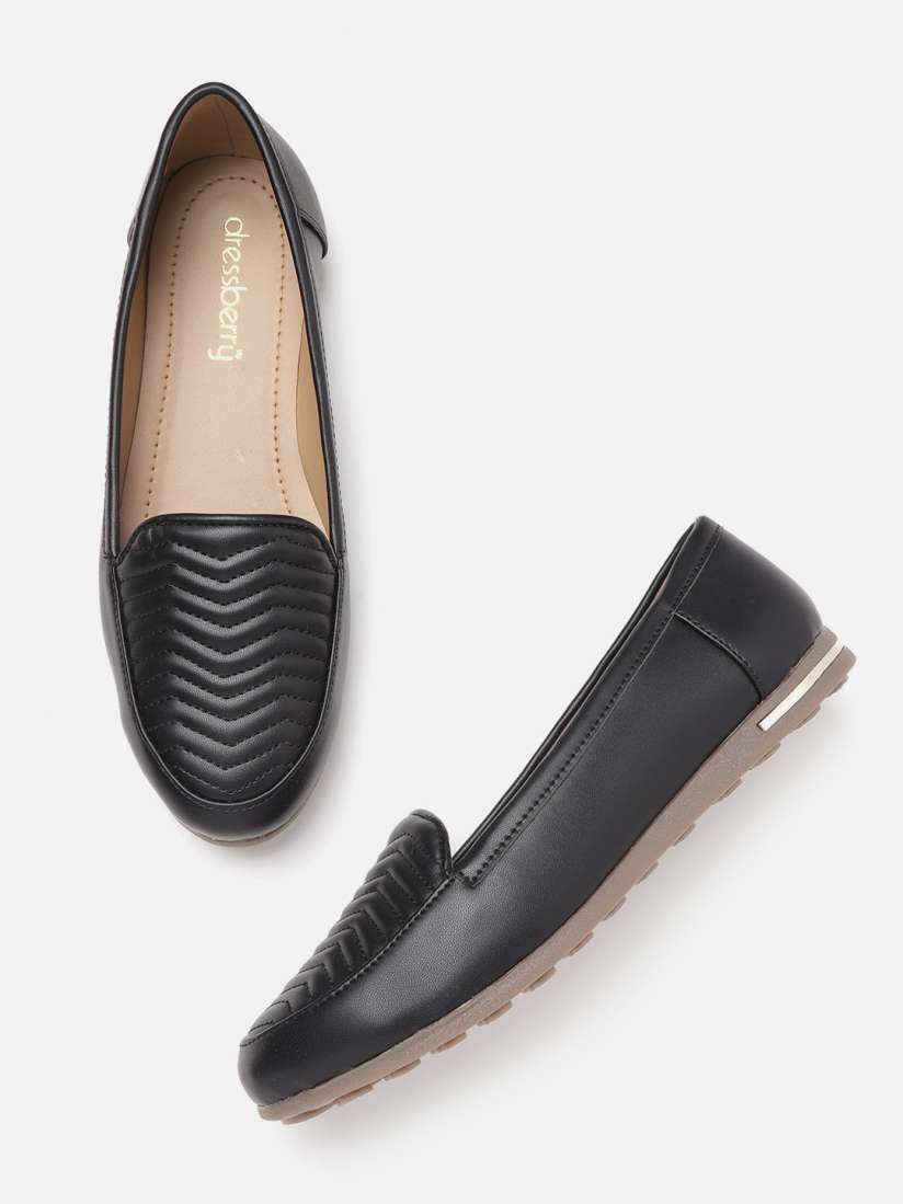 Buy DressBerry Women Black Quilted Slip Ons Casual Shoes for Women 11263158 Myntra