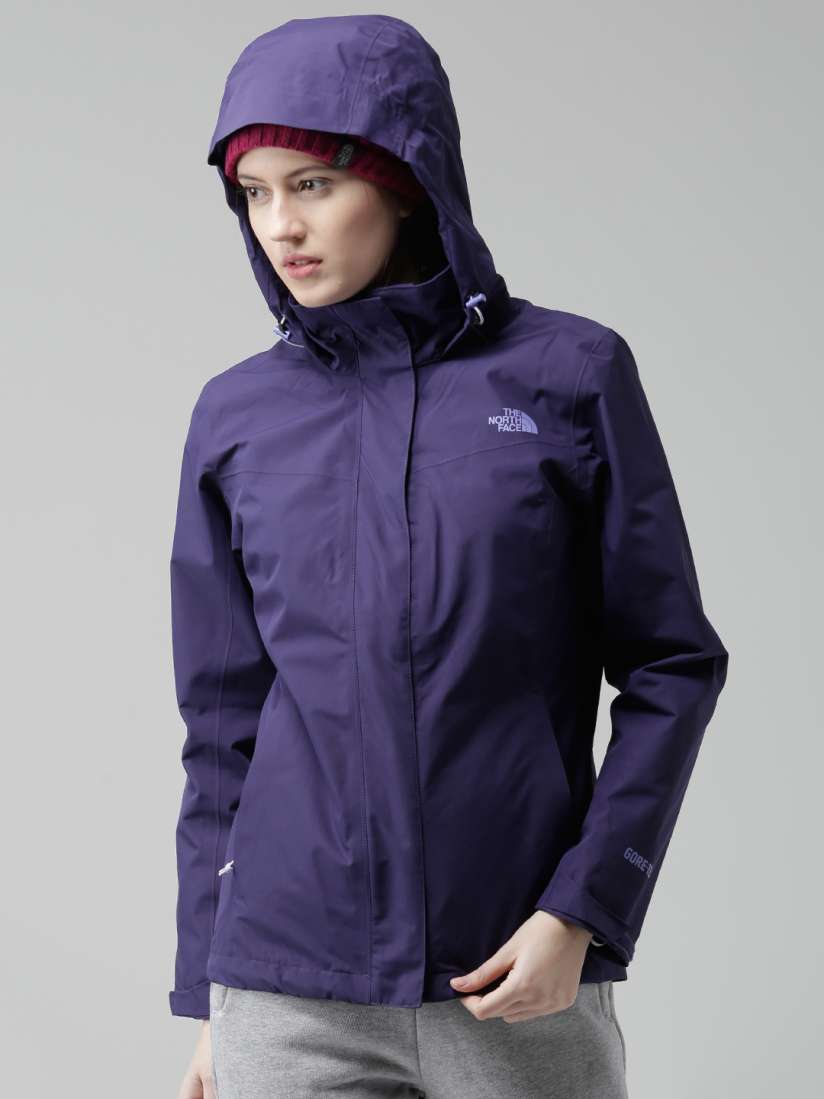 Buy The North Face Purple All Terrain II AP Hooded Windcheater Jacket Jackets for Women 1128898 Myntra