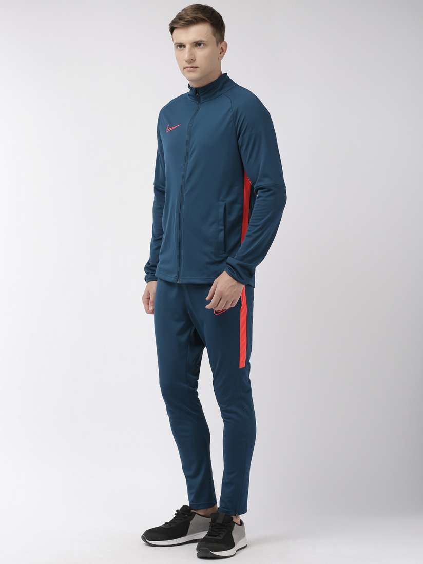 Buy Nike Men Blue Solid Regular Dri Fit Football Tracksuit Tracksuits for Men 11290248 Myntra