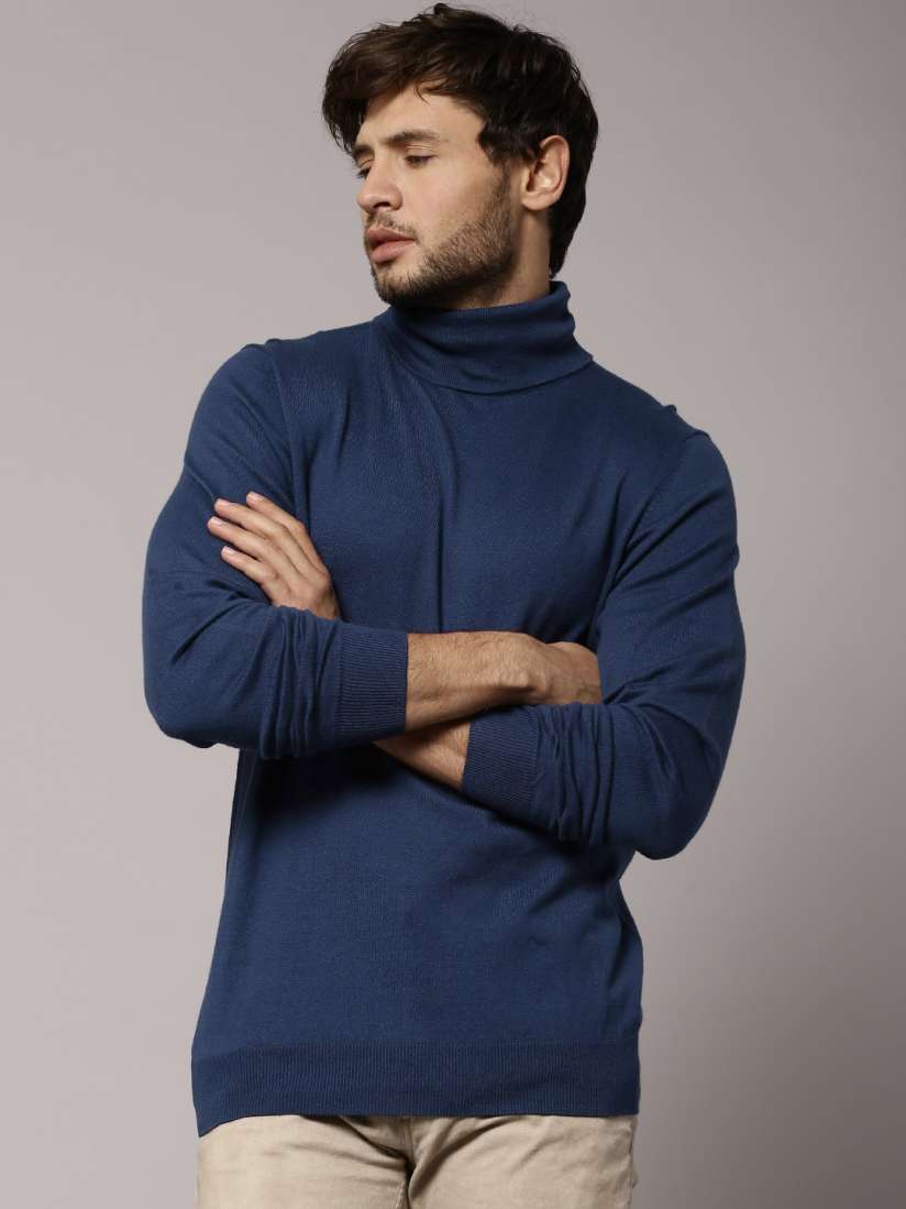 Marks and spencer mens roll neck jumpers top