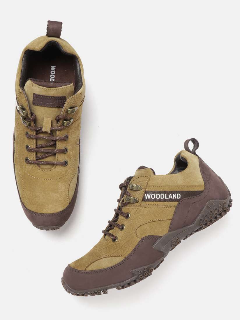 Buy Woodland Men Camel Brown Nubuck Colourblocked Textured Sneakers Casual Shoes for Men 11293504 Myntra