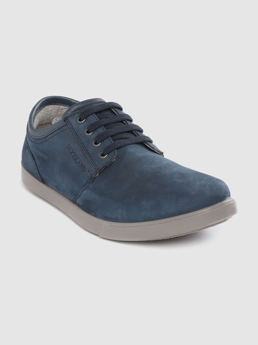 Woodland navy blue lifestyle shoes on sale