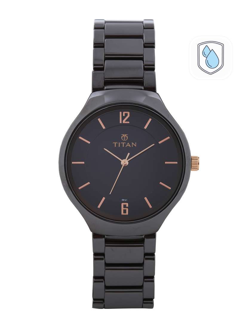 Titan black chain watches for mens on sale