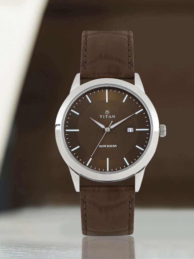 Buy Titan Men Brown Dial Watch 1584SL04 Watches for Men 1129858 Myntra