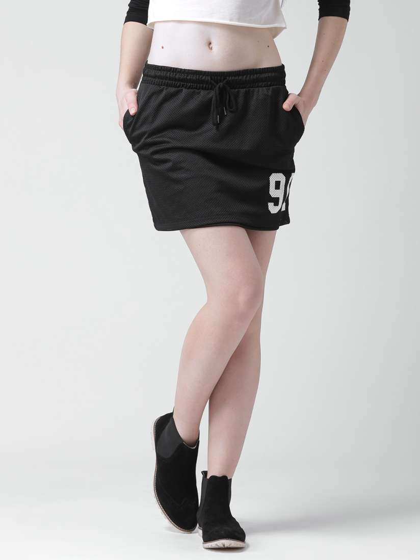 Buy FOREVER 21 Black Mesh Mini Skirt Skirts for Women 1130074 Myntra