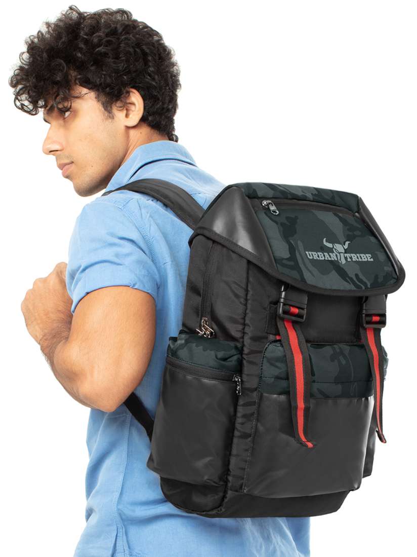 Buy URBAN TRIBE Unisex Green Black Solid Backpack Backpacks for Unisex 11303640 Myntra