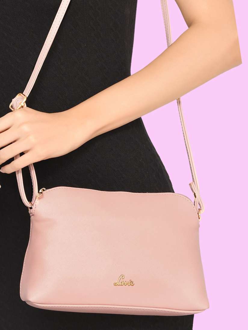 Buy Lavie Archer Women Pink Textured Sling bag Handbags for Women 11304056 Myntra