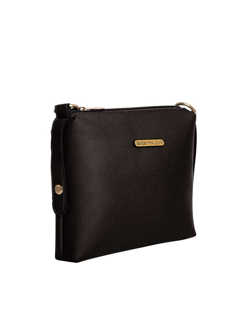 Buy Bagsy Malone Black Solid Sling Bag Handbags for Women 11307258 Myntra