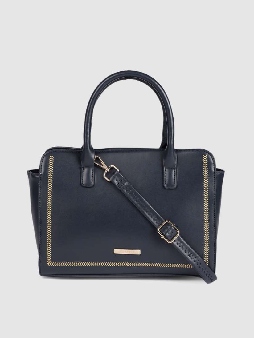 Caprese blue solid handheld bag hotsell