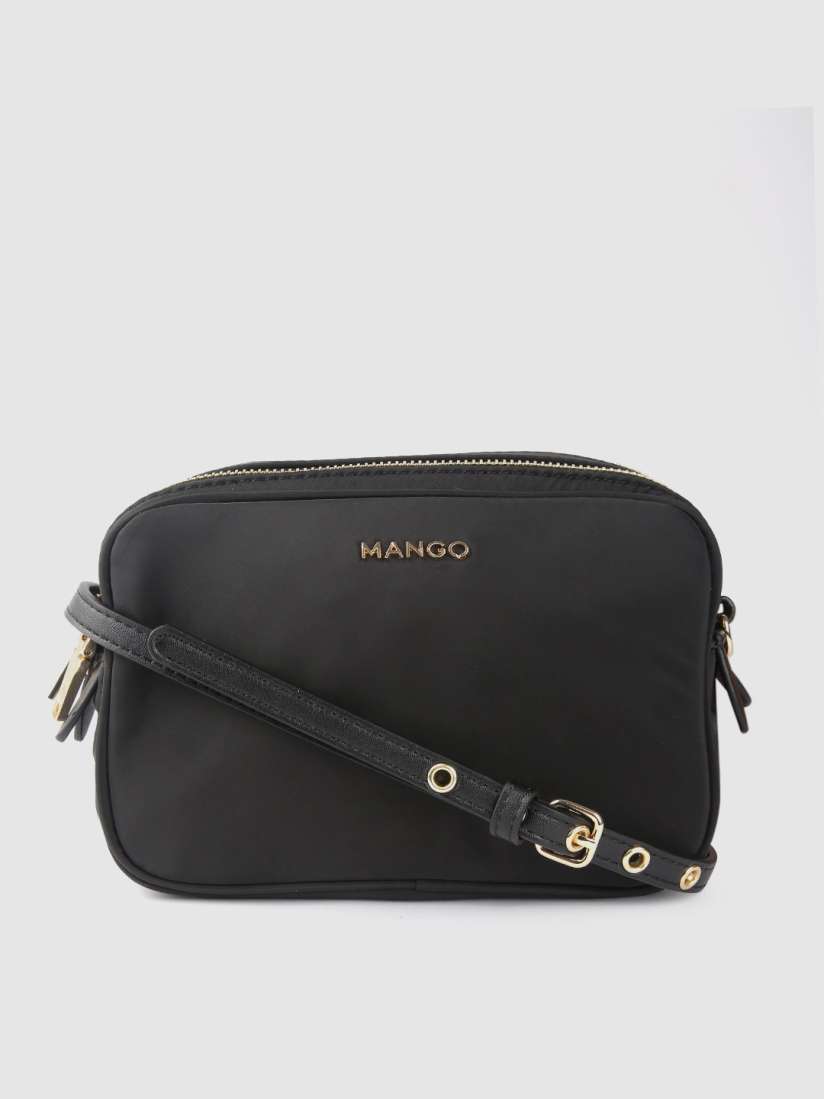 Buy MANGO Black Solid Sling Bag Handbags for Women 11317404 Myntra