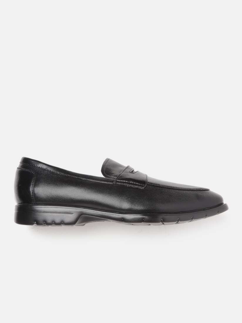 Buy Egle Men Black Leather Solid Formal Slip Ons Formal Shoes for Men 11323152 Myntra