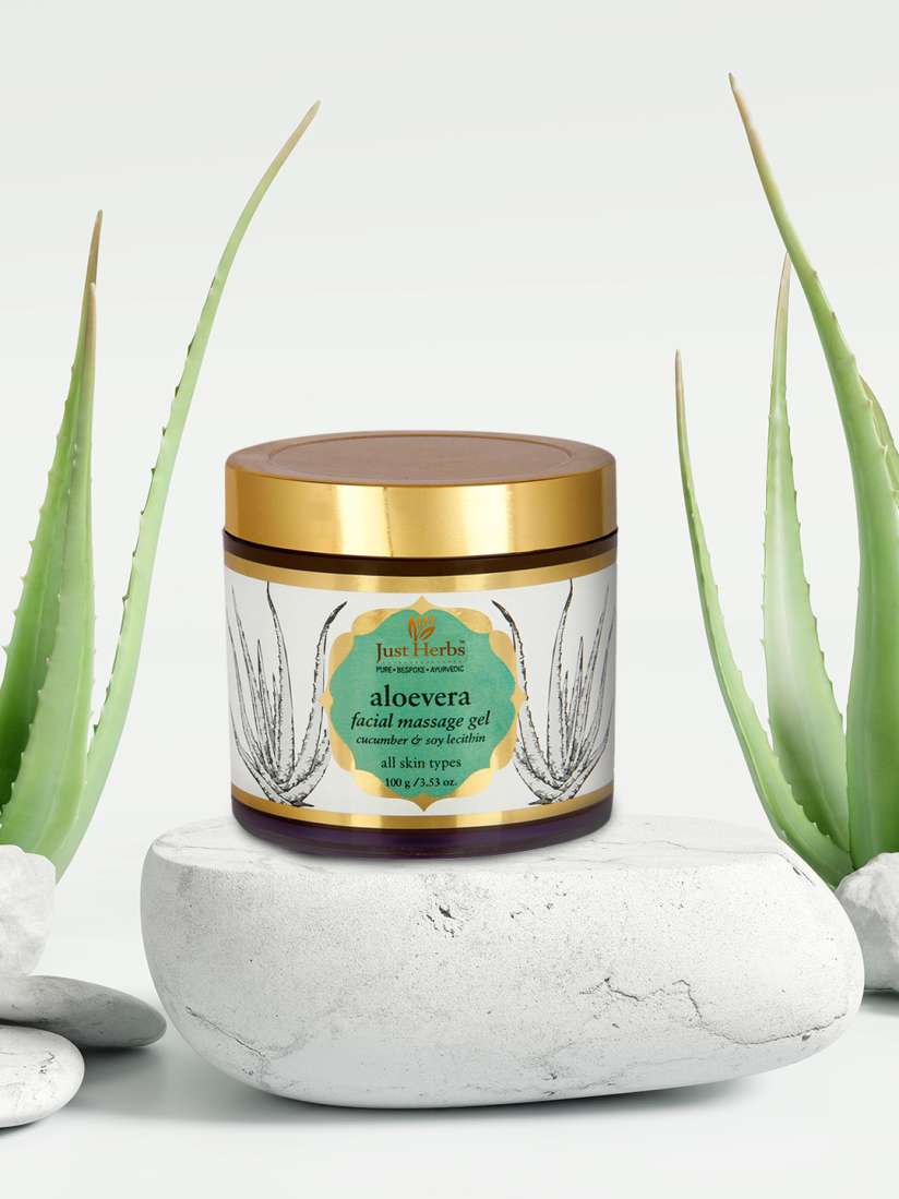 Just herbs aloe vera facial massage gel online