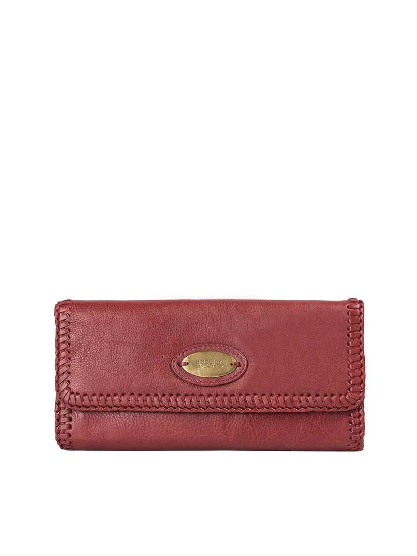 Buy Hidesign Women Maroon Solid Leather Two Fold Wallet Wallets for Women 11328308 Myntra