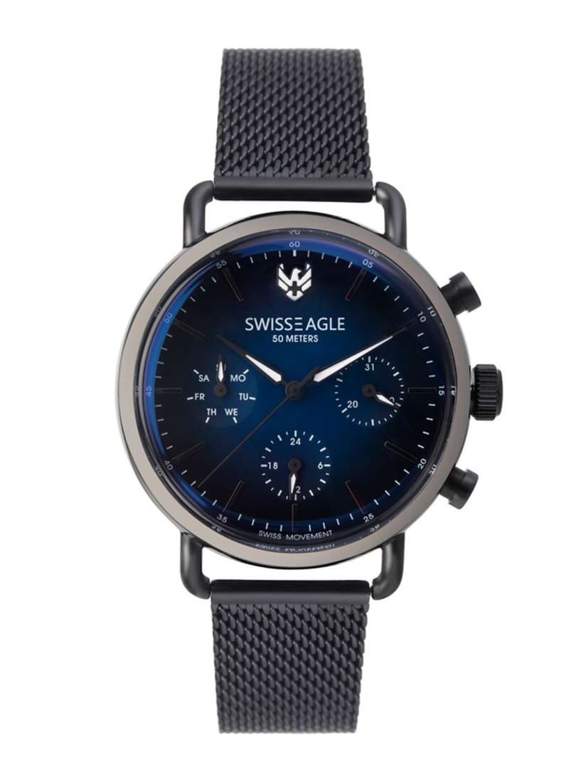 Buy Swiss Eagle Men Navy Blue Analogue Watch SE 9169 11 Watches for Men 11350980 Myntra