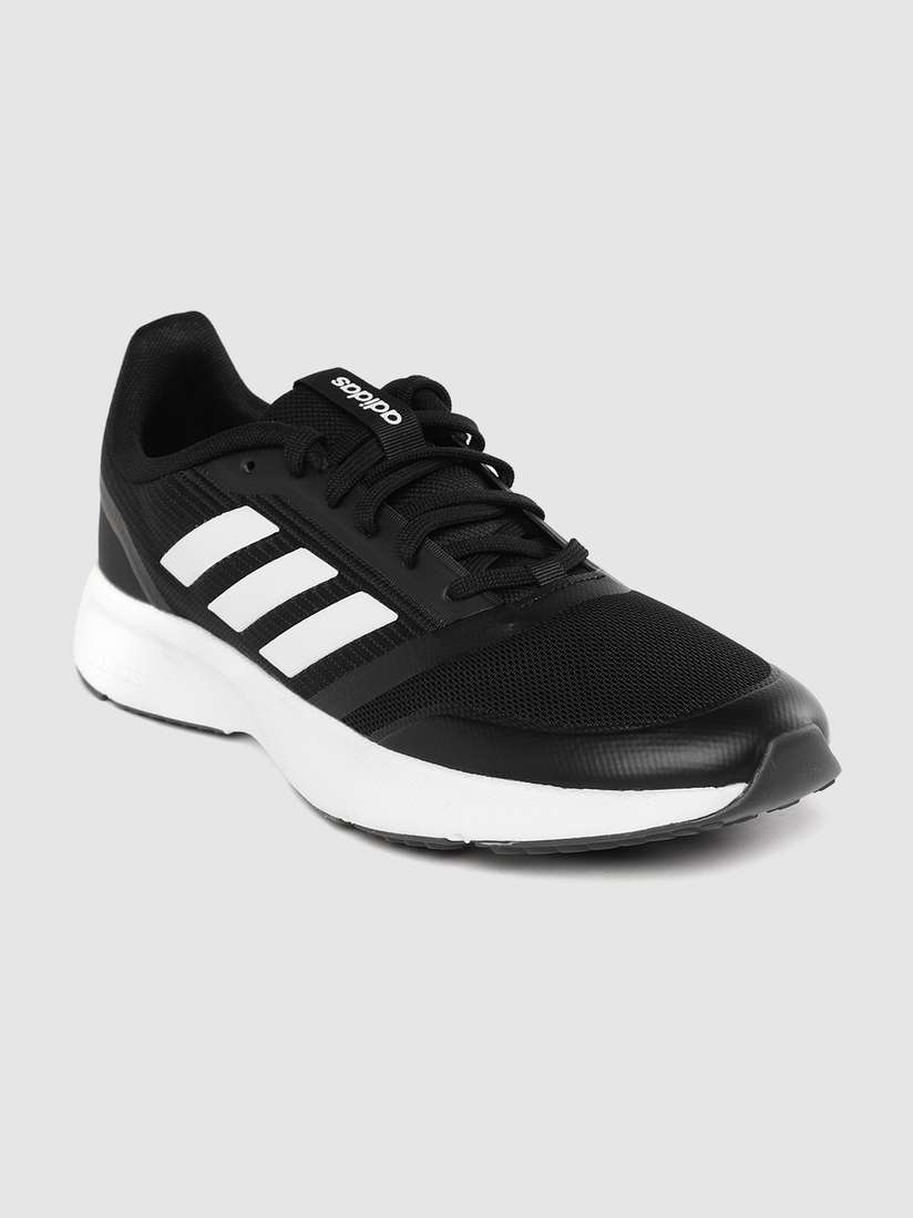 Buy ADIDAS Men Black \u0026 White Nova Flow Woven Design Running Shoes - Sports  Shoes for Men 11352706 | Myntra