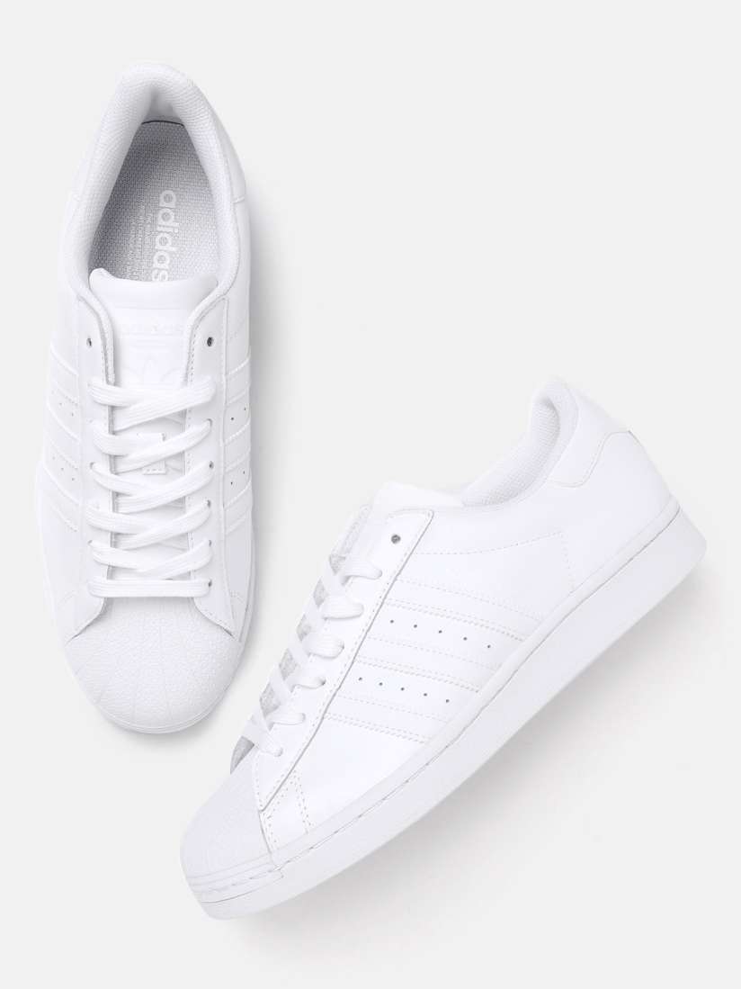 Mens superstar trainers white sale