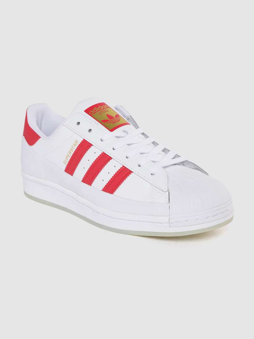 Buy ADIDAS Originals Men White Red Solid Leather Superstar MG Sneakers Casual Shoes for Men 11353526 Myntra