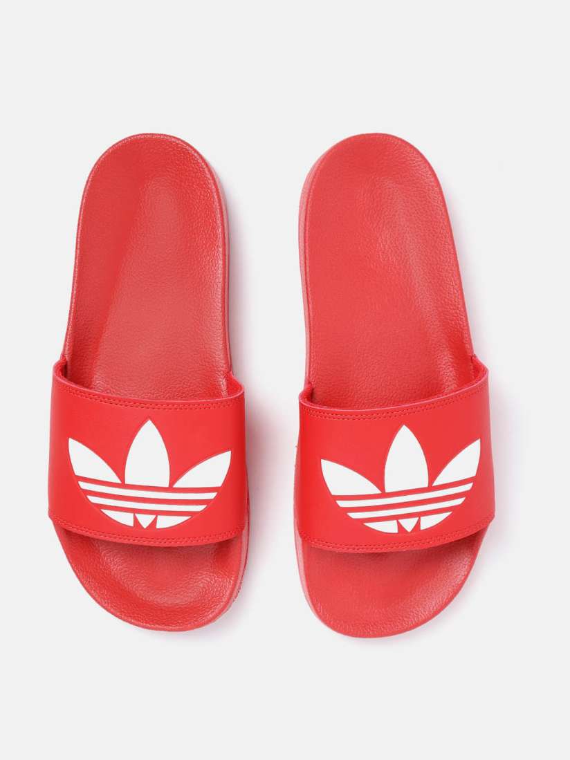 Buy ADIDAS Originals Men Red White Adilette Lite Printed Sustainable Sliders Flip Flops for Men 11354010 Myntra