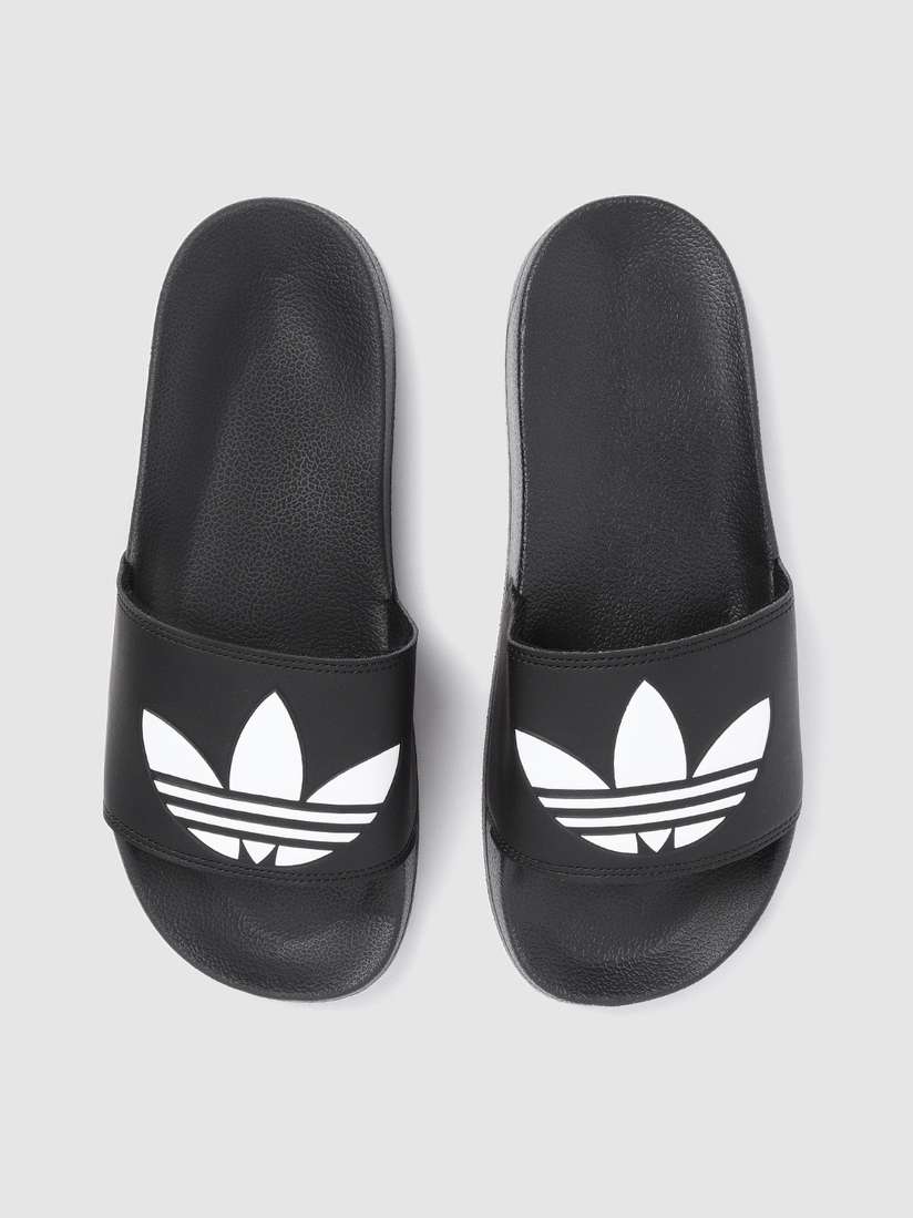 black adidas sliders mens