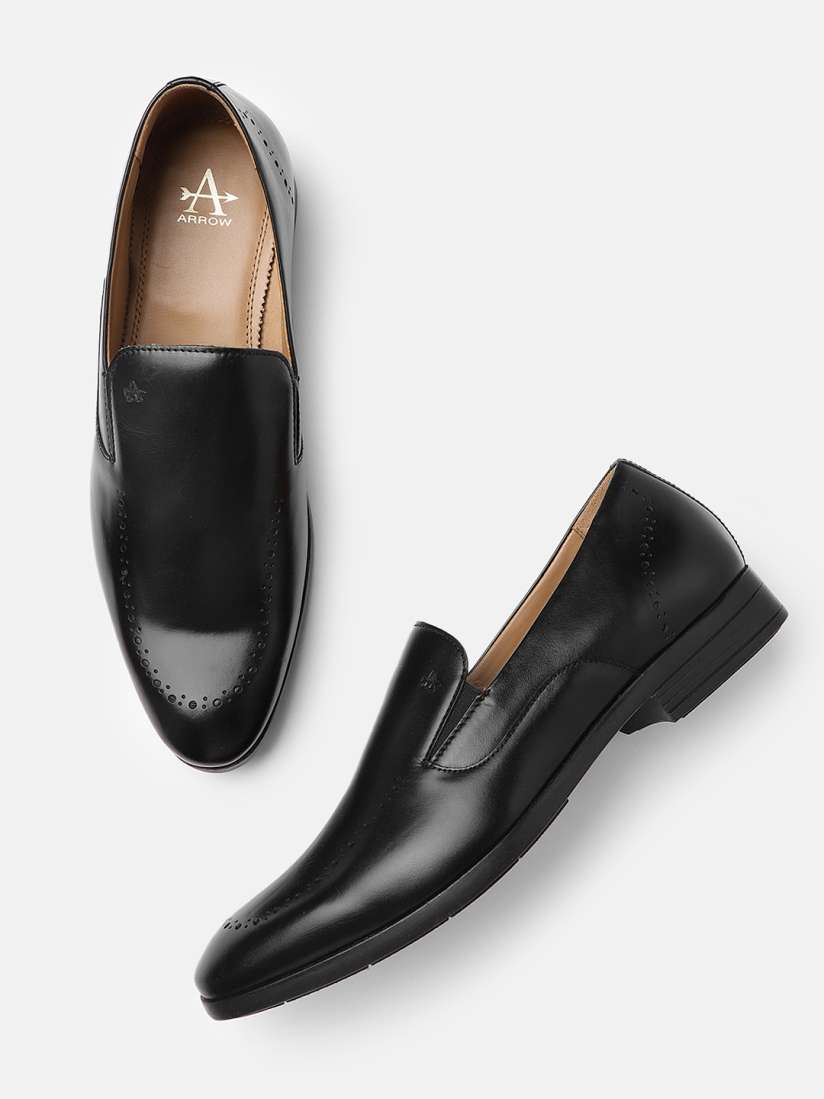 Arrow black formal shoes on sale