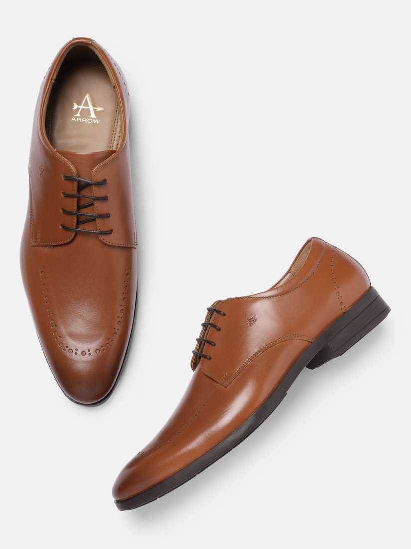 Arrow tan formal shoes new arrivals