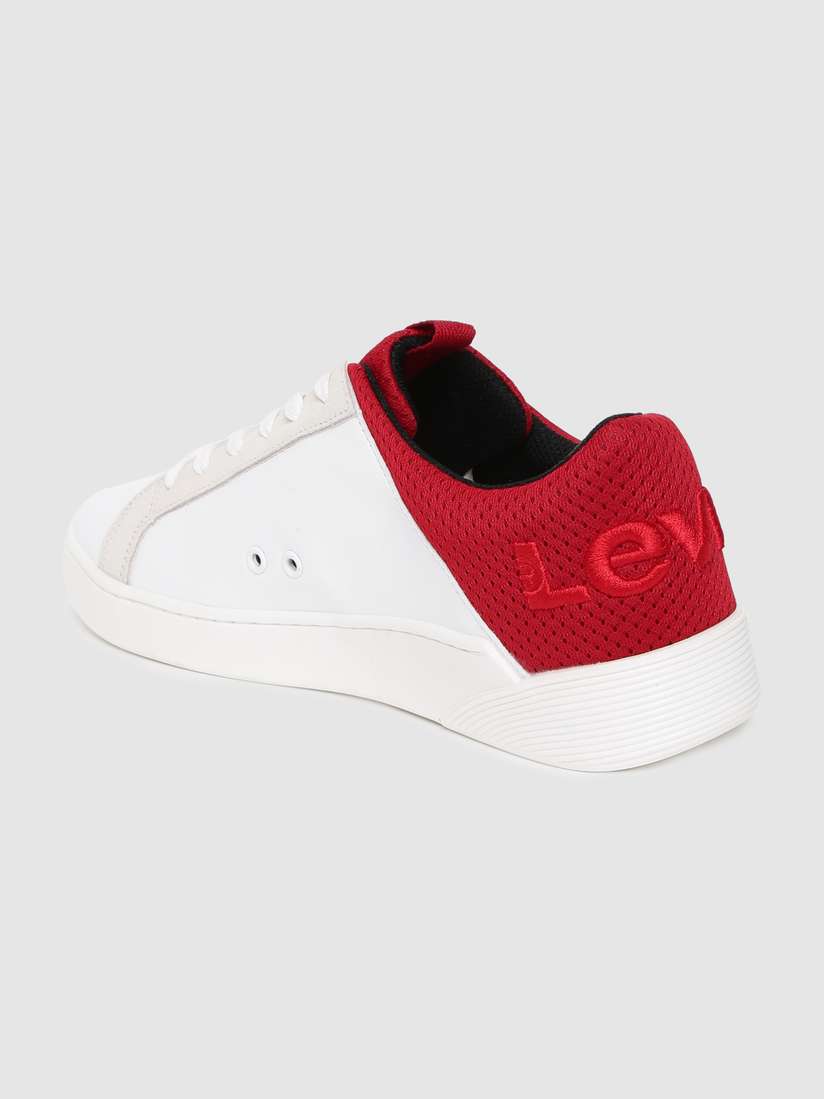 Swift Levis Canvas Shoes Mens Casual Sneaker Red Levi Shoes Men's