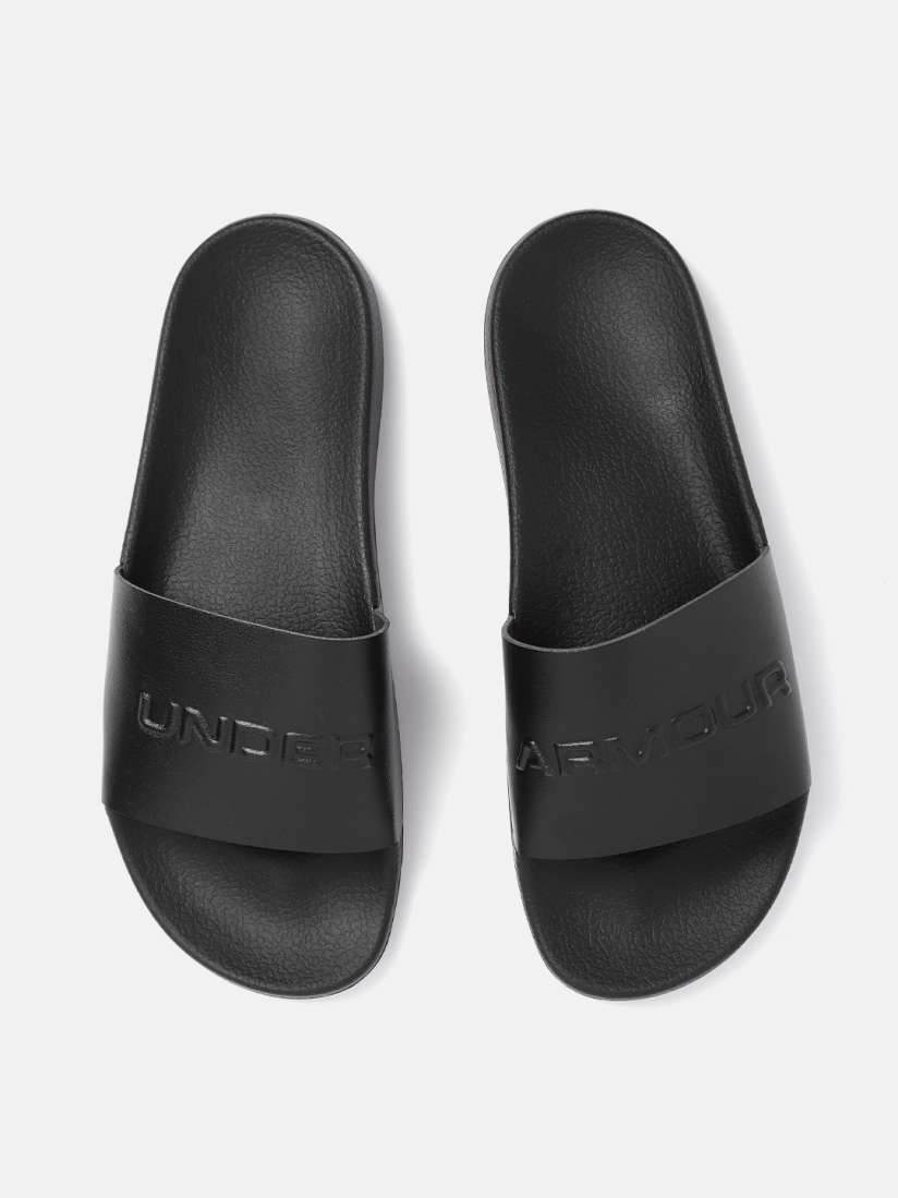 Buy UNDER ARMOUR Unisex Black Solid Core Remix Sliders Flip Flops for Unisex 11373062 Myntra